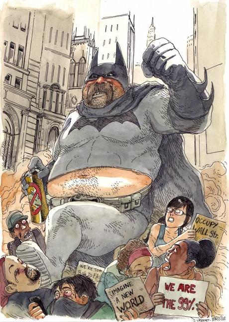 Respuesta de Boulet a F. Miller: Batman vs Indignados de Wallstreet
