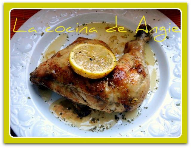 POLLO ASADO CON LIMÓN