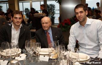 Cena de confraternidad en el Real Madrid.