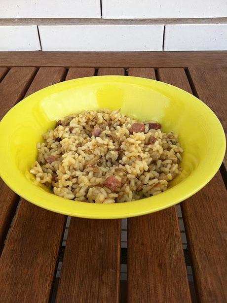 RISOTTO DE SETAS Y JAMÓN