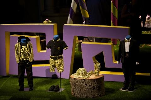 Bold yellow and black for boyswear from Versace for summer 2012