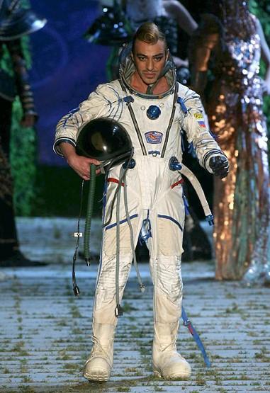 John Galliano at the Christian Dior a/w 2006 Haute Couture Fashion Show.