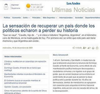 El periodismo digital en Mendoza cuando cayó De la Rúa y estalló la crisis del 2001