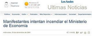 El periodismo digital en Mendoza cuando cayó De la Rúa y estalló la crisis del 2001