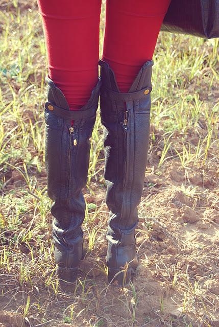 Polka Dots + Red Pants