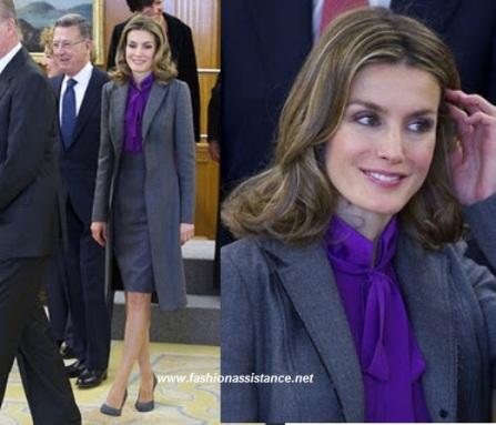 El look de la Princesa Letizia en la audiencia al Consejo de Administración de Patrimonio Nacional