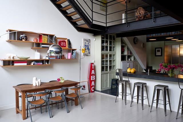 Un loft de estética neoyorquina en París