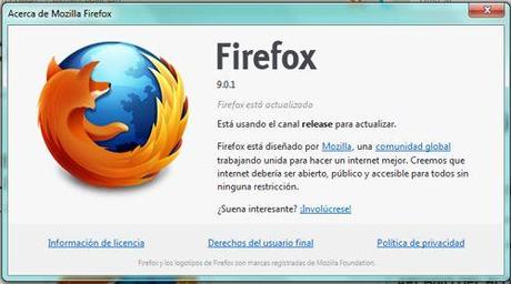 Descargá Firefox 9.0.1