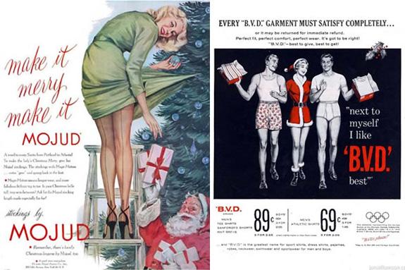 Publicidad navideña en los '50