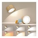 Coollamp Aplique Pared Interior, Apliques Pared Dormitorio con 3 Modos de Color 3 Niveles de Brillo Control Táctil Iluminación con rotación de 360°,Lampara Pared para Dormitorio Sala de estar Lectura