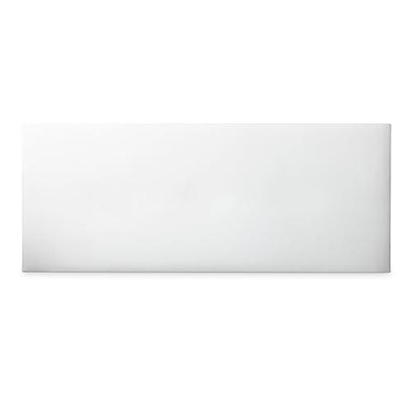 DUÉRMETE ONLINE - Cabecero Viena Acolchado, Tapizado Premium en Polipiel de Alta Gama, Incluye Herrajes y Tornillería, Medidas 145 x 60 cm (Cama de 135/140), Blanco