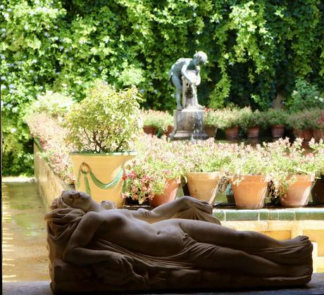 La Casa de Pilatos (19): El Jardín Chico y el Surtidor de Baco.