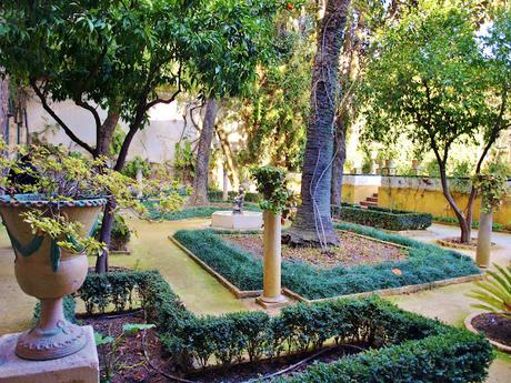 La Casa de Pilatos (19): El Jardín Chico y el Surtidor de Baco.