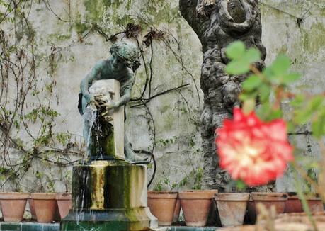 La Casa de Pilatos (19): El Jardín Chico y el Surtidor de Baco.