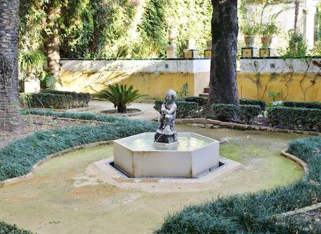 La Casa de Pilatos (19): El Jardín Chico y el Surtidor de Baco.