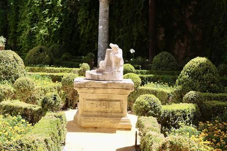 La Casa de Pilatos (19): El Jardín Chico y el Surtidor de Baco.