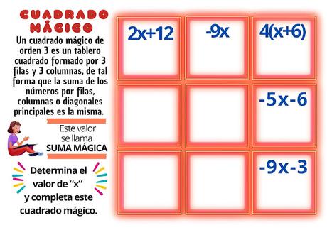 Desafíos matemáticos, Retos matemáticos, Problemas matemáticos, Problemas de lógica, Problemas de Ingenio matemático, Cuadrados mágicos, Suma mágica, Pasatiempos matemáticos, Juego en el aula, Cuadrados mágicos en el aula