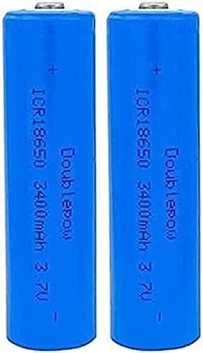 2 Piezas 18650 batería 3,7 V 3400 mAh 18650 batería de Litio Recargable