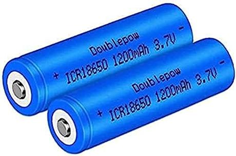 1200mAh 3.7V 18650 Batería de Litio Recargable 18650 Baterías-2 Piezas