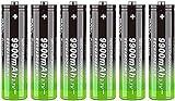 6-Pack 18650 3.7 voltios batería Recargable, 9900mah18650para Faros, timbres, linternas, Juguetes y Otros Dispositivos electrónicos.