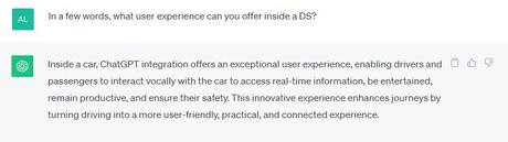 DS Automobiles integra el modelo de inteligencia artificial generativa ChatGPT DS Automobiles integra el modelo de inteligencia artificial generativa ChatGPT