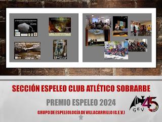 Premio ESPELEO 2024 a la Sección Espeleológica Club Atlético Sobrarbe Premio ESPELEO 2024 a la Sección Espeleológica Club Atlético Sobrarbe