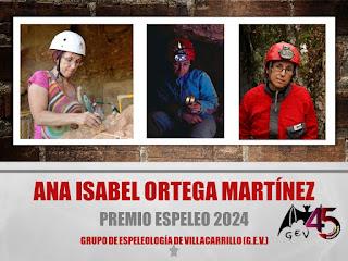 Premio ESPELEO 2024 a Dña. Ana Isabel Ortega Martínez