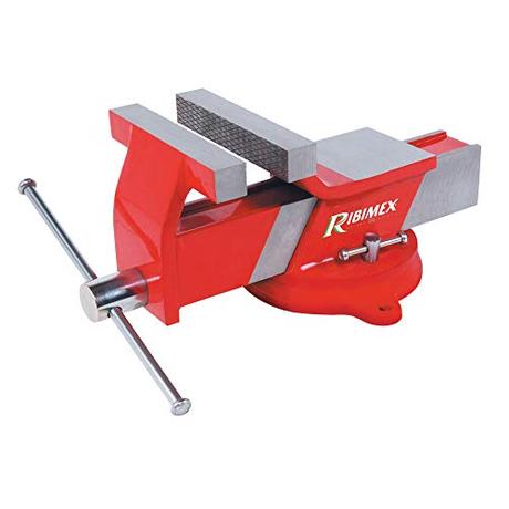Ribimex Pretau100/A - Mordaza de banco de 100 mm de acero