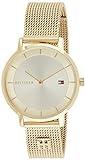 Tommy Hilfiger Reloj Analógico de Cuarzo para mujer con correa de malla de acero inoxidable dorado - 1782286