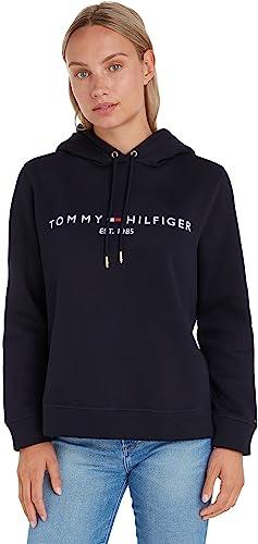 Tommy Hilfiger Mujer Sudadera Heritage con Capucha, Azul (Desert Sky), M