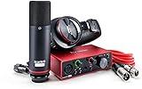 Focusrite Scarlett Solo Studio 3rd Gen, Interfaz de Audio, Micrófono de Condensador y Auriculares, USB