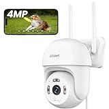 ieGeek 2.5K Camara Vigilancia Wifi Exterior, Visión Nocturna a Todo Color, AI Detección de Humana, Seguimiento Automático, Grabación 24 Horas, Audio Bi-direccional Compatible Alexa