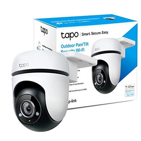 TP-Link Tapo C500 - Cámara Vigilancia Wi-FI Exterior 360º , Resolución 1080p, Detección Movimiento, Visión Nocturna hasta 30m, Audio Bi-direccional, Sirena, Compatible Alexa y Google