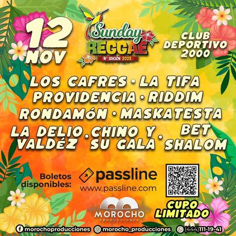 El reggae vibra en el Club Deportivo 2000 este noviembre