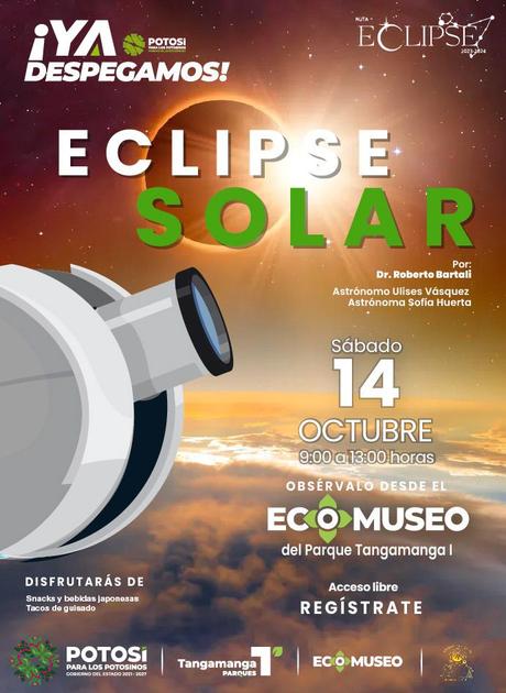¡Disfruta del Eclipse Solar en el Centro Cultural y Recreativo Tangamanga I y II!