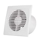 Ventilador Extractor de baño 15W aire 152X97X102H mm Silencioso con válvula anti mosquitera integrada, 180 m3/h,Ideal para baño cocina inodoro oficina