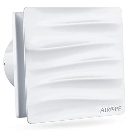 Airope -100 mm, Ventilador,Extractor de Aire con Válvula Anti-Retorno,92 m3/h,Diseño Moderno y Aspecto Estético para Baño, Cocina, Oficina, WC, Silencioso, 5 AÑOS de Garantía