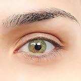 Flamenco VIP Lentillas de Color Verde con diseño super natural 2 Lentes de contacto anuales + portalentes + pinza + aplicador