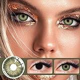 Bio-essence Pack Lentillas de Hidrogel blandas 1 par Lentes de contacto color verde sin graduación. Duración: 12 meses. Incluye de regalo estuche y 10ml de solución. Color Verde Pattaya