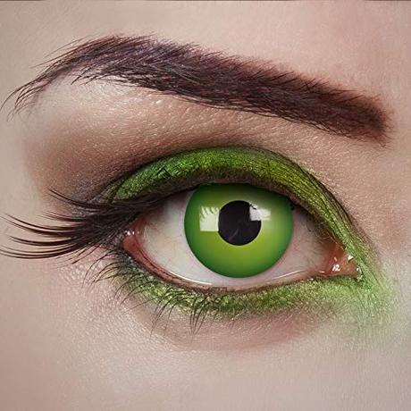 aricona lentes de contacto de colores - lentillas diarias – Magic Green - lentes de contacto verdes para Halloween y fiestas de disfraces
