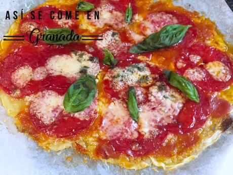 Pizza de Calabacín, Salami y Gorgonzola