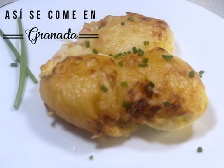 Huevos rellenos de bechamel y salmón ahumado Huevos rellenos de bechamel y salmón ahumado
