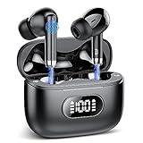 FAMOO Auriculares Inalámbricos Bluetooth, Auriculares Bluetooth 5.3 Graves Profundos, Diseño Portátil, Tiempo de Reproducción de 40H, Cascos Inalambricos Bluetooth con Micrófono ENC, IPX7 Impermeable