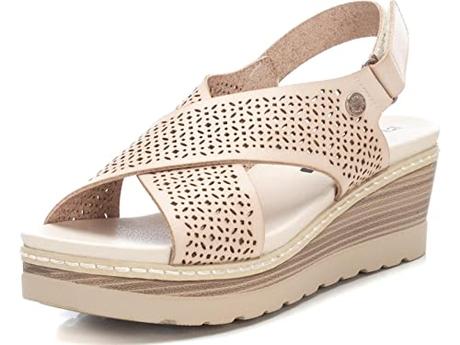 REFRESH - Sandaliacierre adherente para mujer, color: blanco, talla: 38