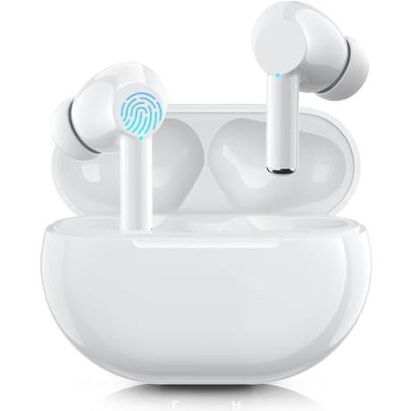 DPSKAAE Auriculares Inalámbricos Auriculares Bluetooth 5.3 con HD Mic, Cascos inalámbricos in Ear ENC,IPX7