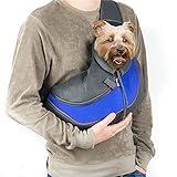 Bandolera para Perro Transportín Bolsa de Viaje para Llevar Perrito Gatito Mascota Pequeño Correa de Hombro Acolchada Ajustable Tote Bag