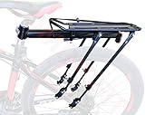 COMINGFIT® Capacidad de 80 kg, portabicicletas Ajustable Portaequipajes-Estante Súper Fuerte Mejora Estante para Bicicletas 4-Strong-Leg Bicycle Carrier