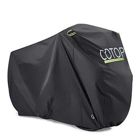COTOP Funda para Bicicleta, 210T Nylon Cubierta Impermeable para 1-2 Bicicleta Protección UV Anti Polvo Lluvia con Orificio de Bloqueo para Bicicleta de montaña Carretera Eléctricas,XL