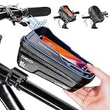 Bolsa Manillar Bicicleta con Visera Solar 3D, Bolsa Impermeable Manillar de Bicicleta, Bolsa de Montaje en Tubo Superior para Soporte de teléfono de Bicicleta, para Pantalla Táctil de hasta 6,7''
