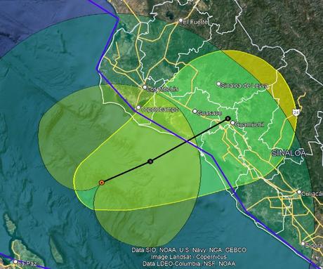Tormenta Tropical Norma toca tierra en Sinaloa y provoca suspensión de clases y cierre de aeropuertos